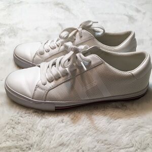 Tommy Hilfiger white sneakers size 9.5 M